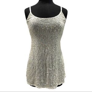 Vs Moda International Sequin Tank Top Sz M